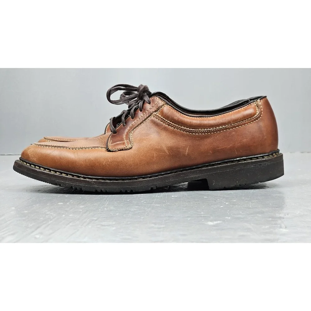 Allen Edmonds Wilbert Dress Shoes Mens Size 10.5 D Brown Leather Casual Made USA